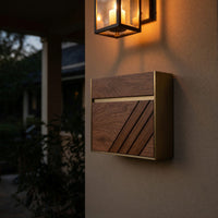 Solid Wood Mailbox Post Solid Sculpture Patio Furniture Decoration, view 6