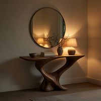 Twistform Console Table, Shaped from One Solid Block, view 6