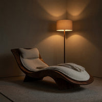 Solid Wood Sofa Natural Lounge Chair Living Room, view 6