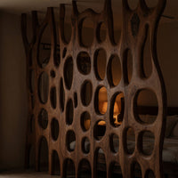 Solid Wood Room Divider Artistic Sculptural Living Office, view 6