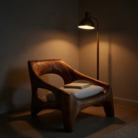 Solid Wood Chair Sculptural Outdoor Porch, view 6