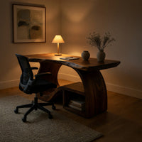 Wavecrest Desk, Hand-Shaped from Solid Hardwood, view 6