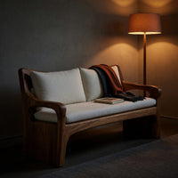 Solid Wood Sofa With Sculptural Frame Home, view 6