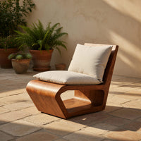 Solid Wood Adirondack Chairs Handcrafted Accent Chair Bedroom, view 6