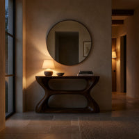 Waisted Hourglass Console Table in Solid Walnut, view 6