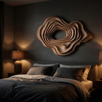 Wood Grain Turned Into Ripples, an Organic Wall Sculpture, view 6 — view 6