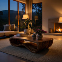 Ribbonfold Coffee Table with a Continuous Loop Base, view 6