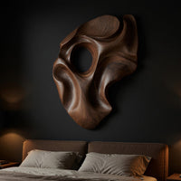 One Walnut Block, Hollowed Into a Wall Sculpture, view 6 — view 6