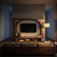 Wooden Tv Cabinet With Sculptural Branch Frame For Modern Living, view 6