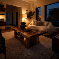 Live Edge Coffee Table for a Quiet Living Room Corner, view 6
