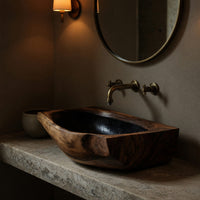 Solid Wood Sink Vanity Wall Mounted Bathroom Elegant Bathroom, view 6