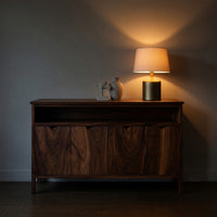 Solid Wood Sideboard With Open Upper Shelf Home, view 6