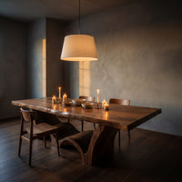 Artistic Wave Leg Wood Dining Table For Designer Dining Room, view 6