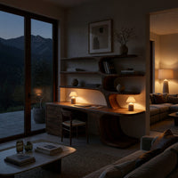 Driftform Desk, Hand-Shaped from Solid Walnut Planks, view 6