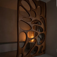 Solid Wood Room Divider Artistic With Sculptural Design Bedroom Living, view 6