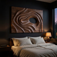 Spiral Wave Wall Art for a Wide Living Room Wall, view 6 — view 6