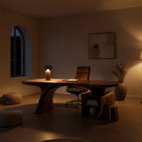 Ovalcrest Desk, Hand-Shaped from Solid Walnut, view 6