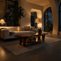 Oval Top, Branch-Form Legs, Coffee Table in Solid Wood, view 6
