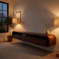 One Run of Walnut, Wrapped Into a Media Console, view 6