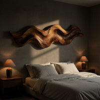 Freeform Ribbon Wave Wall Sculpture, Made to Order, view 6 — view 6