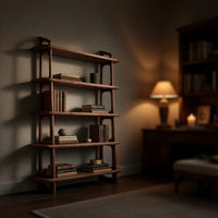 Solid Wood Standing Shelf Living Room Corner, view 6