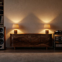 Where the Sound Settles: A Carved Wave Media Console, view 6