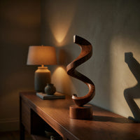 Solid Wood Sculpture Wall Art Handcrafted Garden, view 6