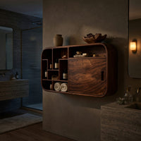Solid Wood Bathroom Cabinet Capsule Modern, view 6