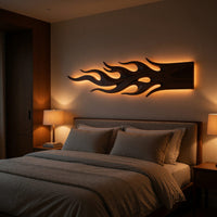 Light Escapes the Beam: Carved Walnut Wall Sculpture, view 6 — view 6