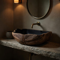 Solid Wood Sink Vanity Farmhouse Solid Traditional Bathroom, view 6