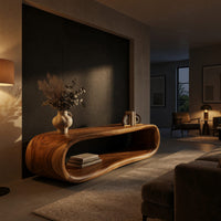 Made of One Unbroken Curve: A Sculptural TV Console, view 6