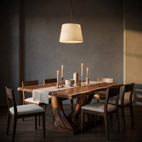Modern Live Edge Kitchen Table For Garden Villa, view 6