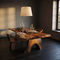 Modern Organic Edge Dining Table For Open Living Space, view 6
