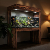 Solid Wood Aquarium Stand With Canopy Living Room, view 6