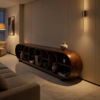 Loopform Media Console with Nested Open Shelving, view 6