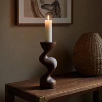 Solid Wood Candle Holder Mid Century Living Room Modern, view 6