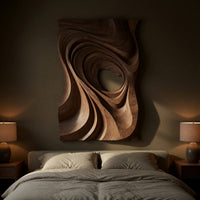 Sweeping Swirl Wall Art, Cut Through at the Center, view 6 — view 6