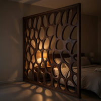 Solid Wood Room Divider Oval Living, view 6