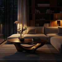 Dunecrest Coffee Table with a Carved Wave Base, view 6