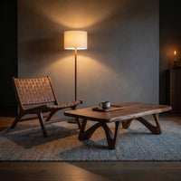 Minimalist Curved Coffee Table For Modern Home, view 6