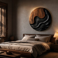 Scandinavian Decorative Wall Sculpture For Resort Suite Interior, view 6