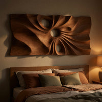 Pierced Drapery Wall Art for a Quiet Home Office Wall, view 6 — view 6