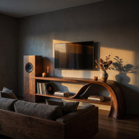 Minimalist Organic Tv Stand For Apartment Interior Design, view 6