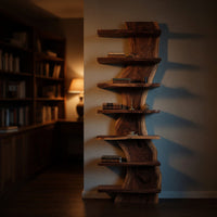 Solid Wood Standing Shelf Living Room, IV, view 6