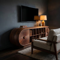 Scandinavian Organic Tv Cabinet For Coastal Interior Space, view 6