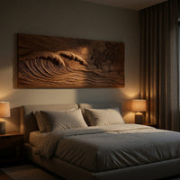 Shoreline Wave Relief for a Bright Coastal Room, view 6 — view 6