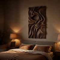One Walnut Slab Read Like a Contour Map, Wall Art Panel, view 6 — view 6