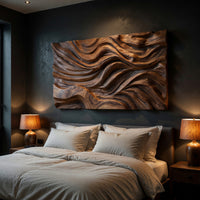 Windswept Ridge Wall Panel for a Dark Modern Lounge, view 6 — view 6