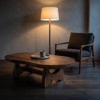 Organic Oval Coffee Table For Loft Living, view 6