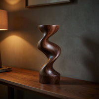 Solid Wood Sculpture Wall Art Farmhouse Solid Abstract Garden, view 6